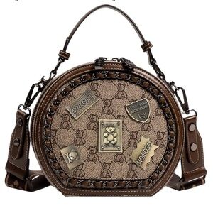 Mini circular handbag